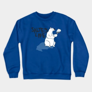 Salted Life Polar Bear Shoveling Snow Crewneck Sweatshirt